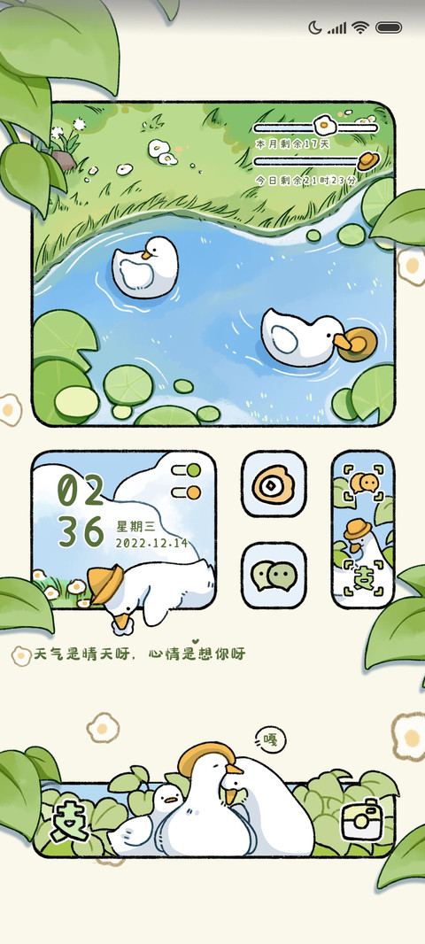 治愈鸭鸭 动态组件 preview