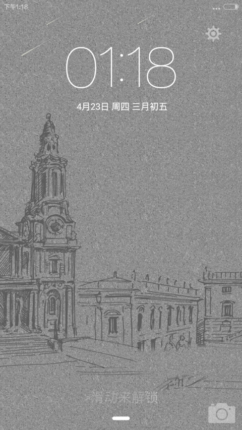 简约素描（V6 V5）密码锁屏（0000）+自由桌面 preview