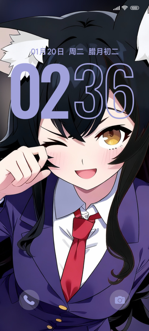 俏皮紫调动漫少女 preview