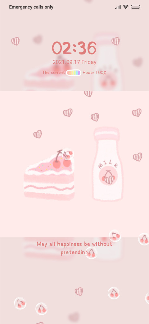 Pink cherry cake preview