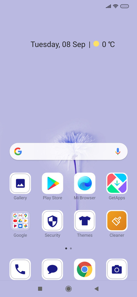 Flower Feather_3MDS miui theme