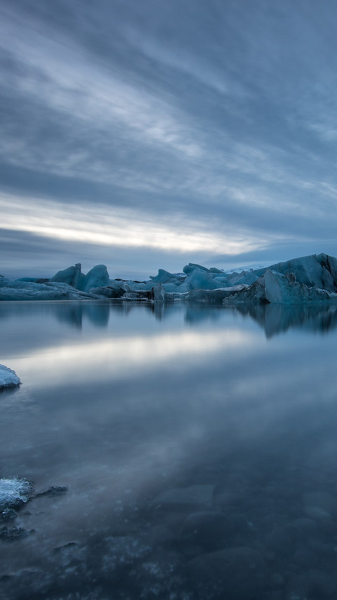 Frozen Lake View of Hoffen in Winter preview