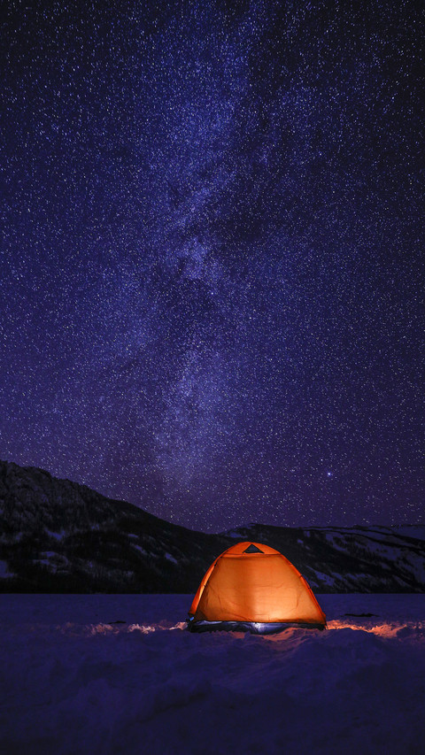 Tent under Milk Way preview