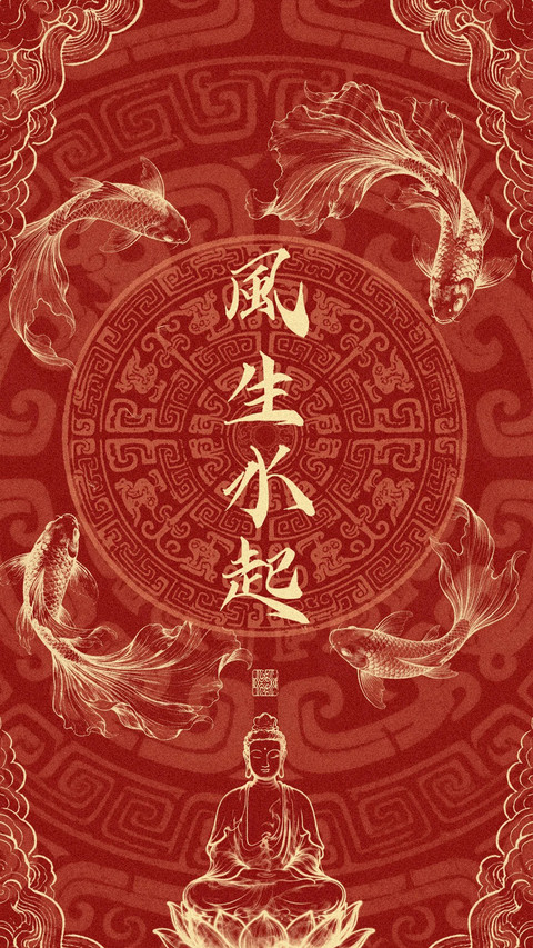 福气高能量壁纸-锐景创意 preview