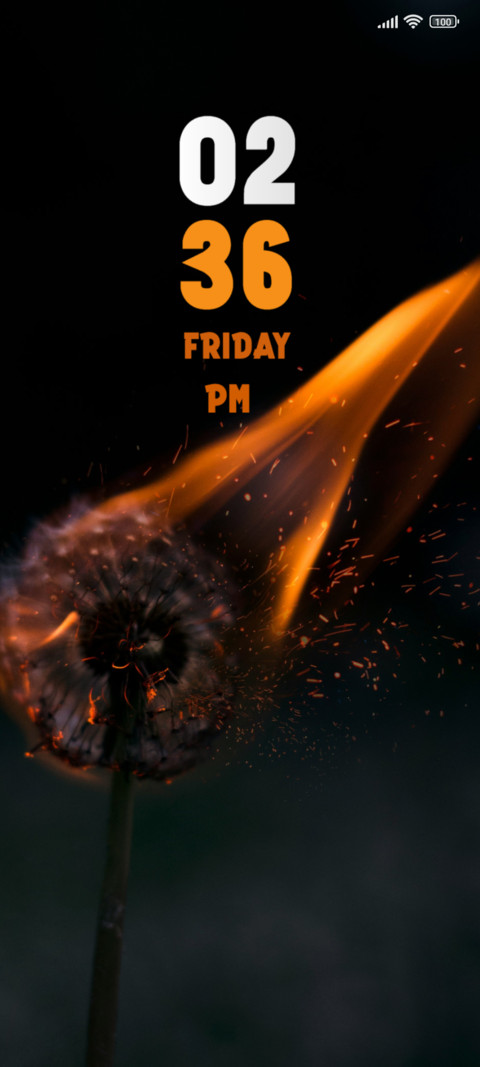 Burning dandelion preview