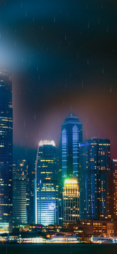 梦幻港夜下雨特效 preview