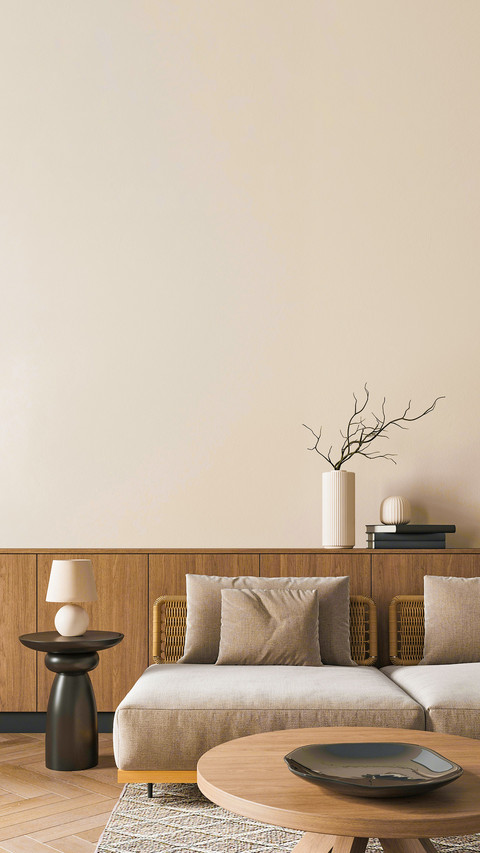 Modern minimalism, scandinavian style, living room interior preview