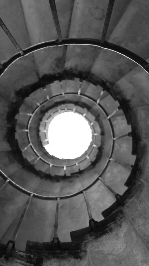 Top view of italian spiral staircase preview