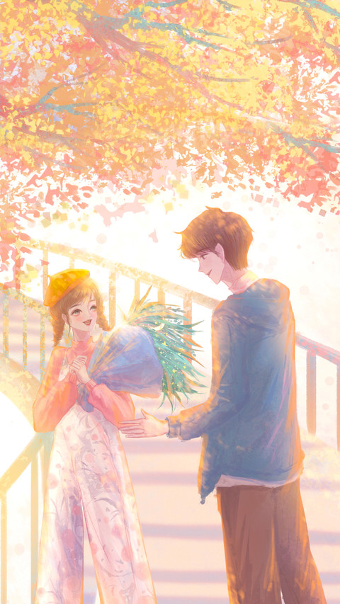A Couple Talking Intimately on The Bridge preview
