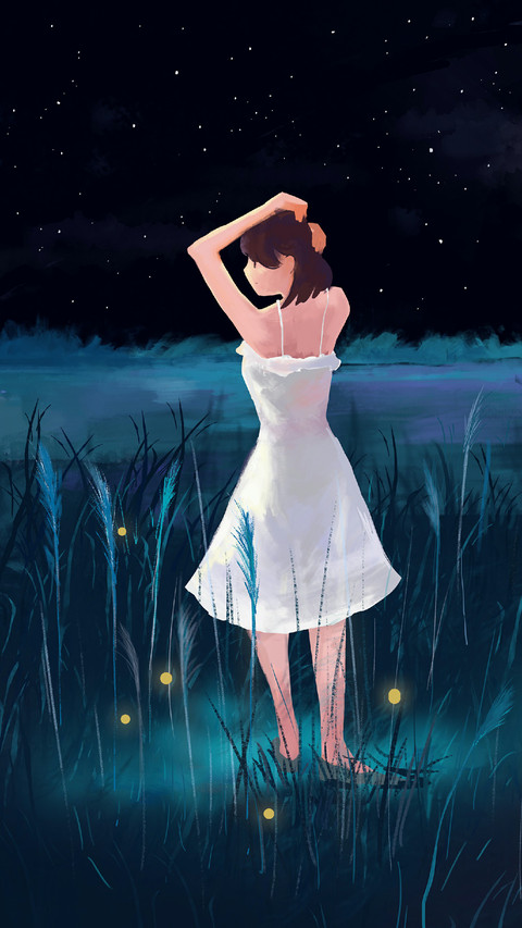 Girl Dancing Under The Stars preview