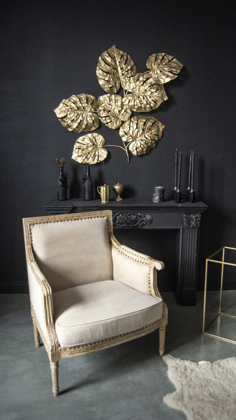 Super advanced black gold home decoration design preview