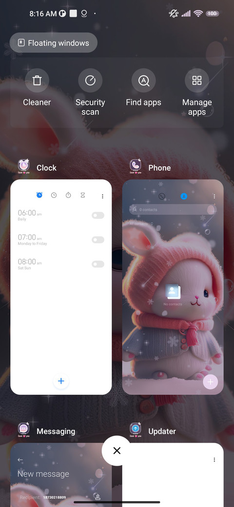 Romantic Rabbit miui theme