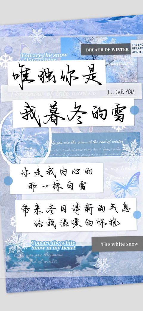 唯独你是我暮冬的雪 preview