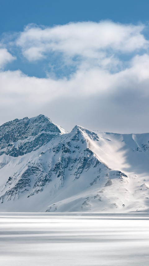 Heaven Lake, Tianchi in Chinese, winter landscape preview