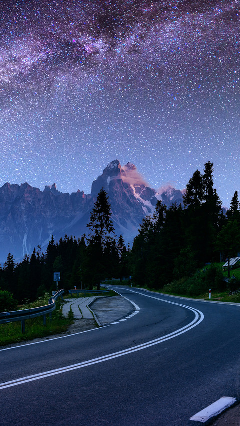 Road And Forest Under The Stars preview