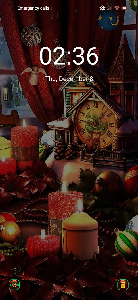 Christmas candle preview