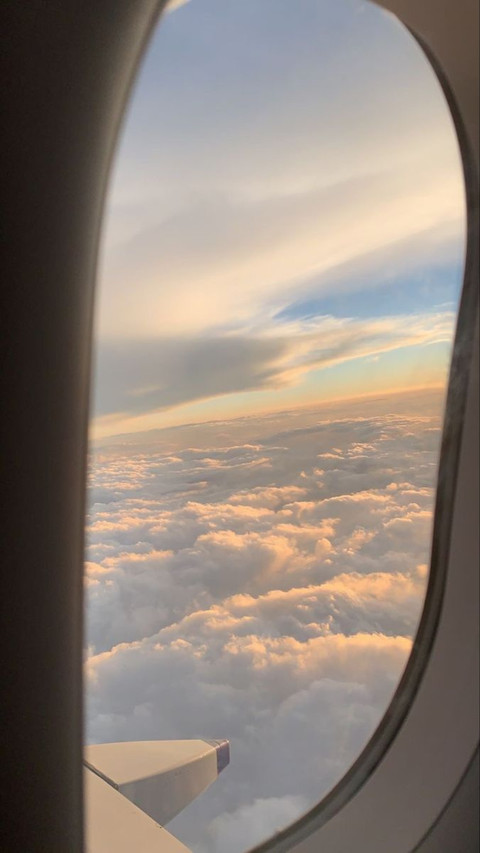Scenery outside the airplane window preview