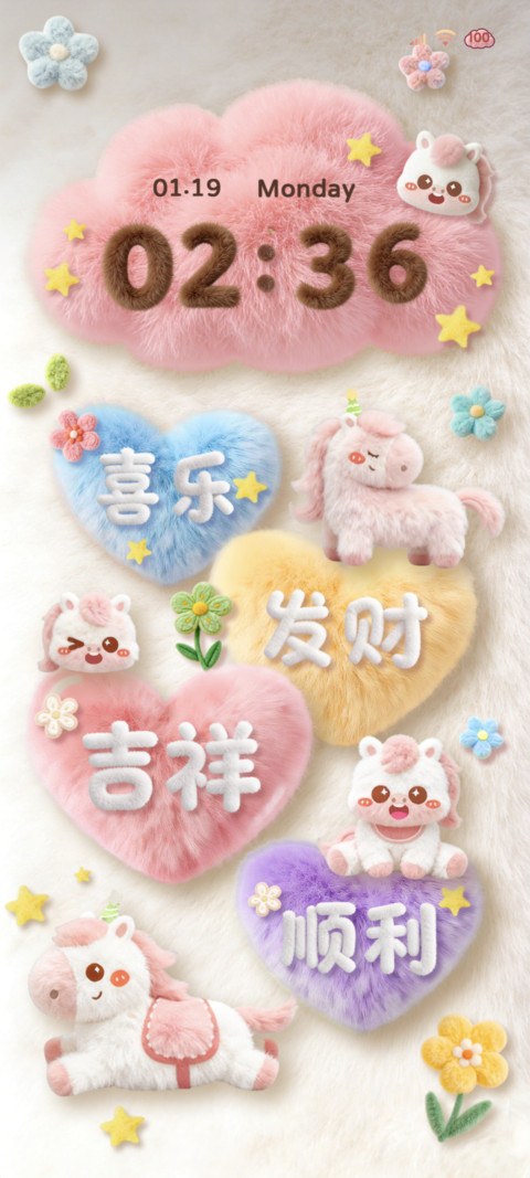 毛茸多巴胺好运组件 preview