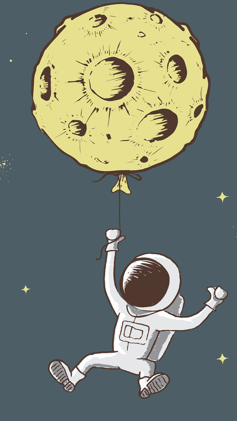 Astronaut illustration-15 preview