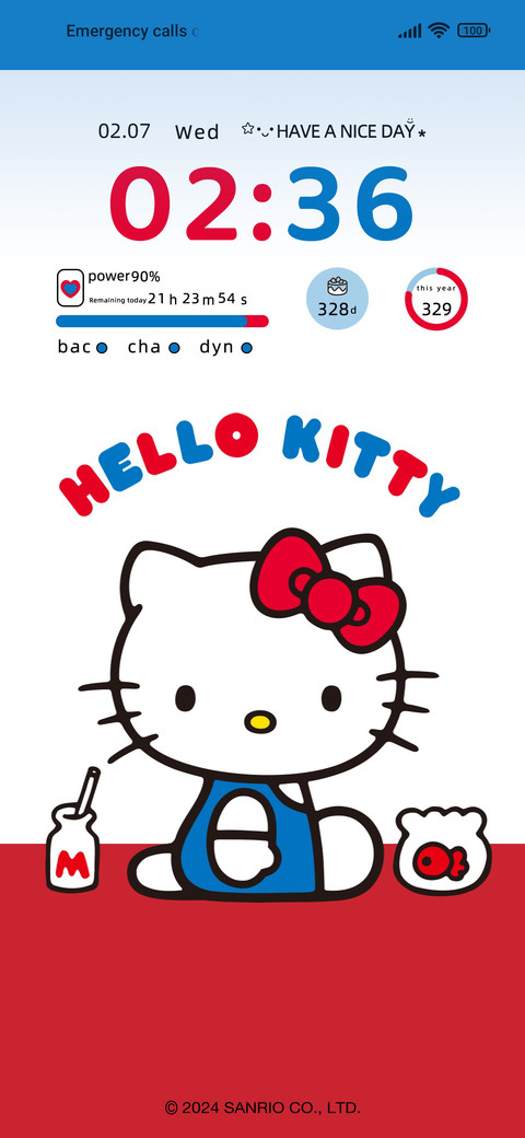 Kitty red blue preview