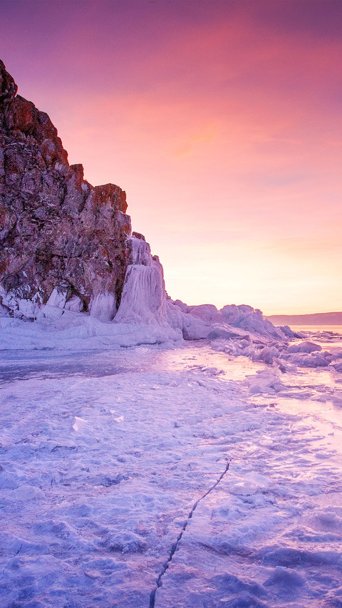 The blue ice of lake baikal preview