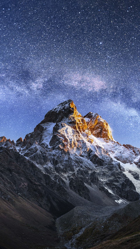 Golden Mountain with Milk Way preview