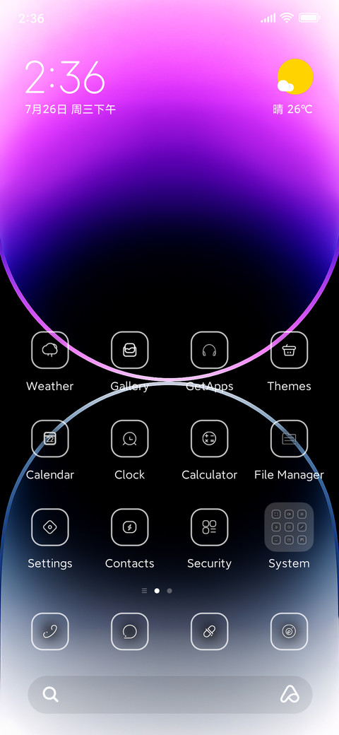 Purple OS preview