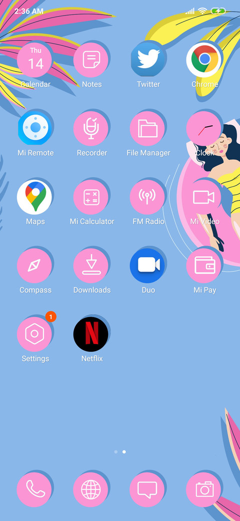 Poolside_3MDS miui theme