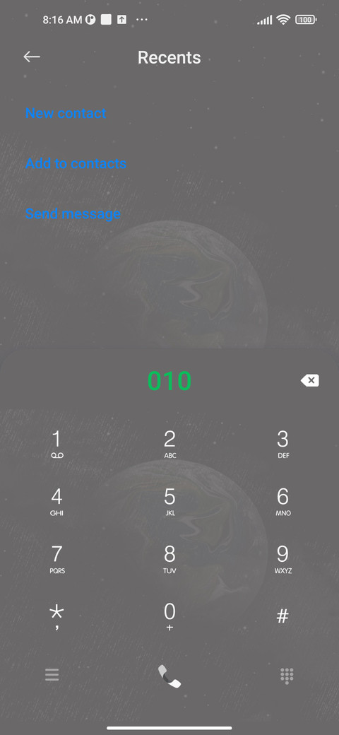 Earth s light miui theme