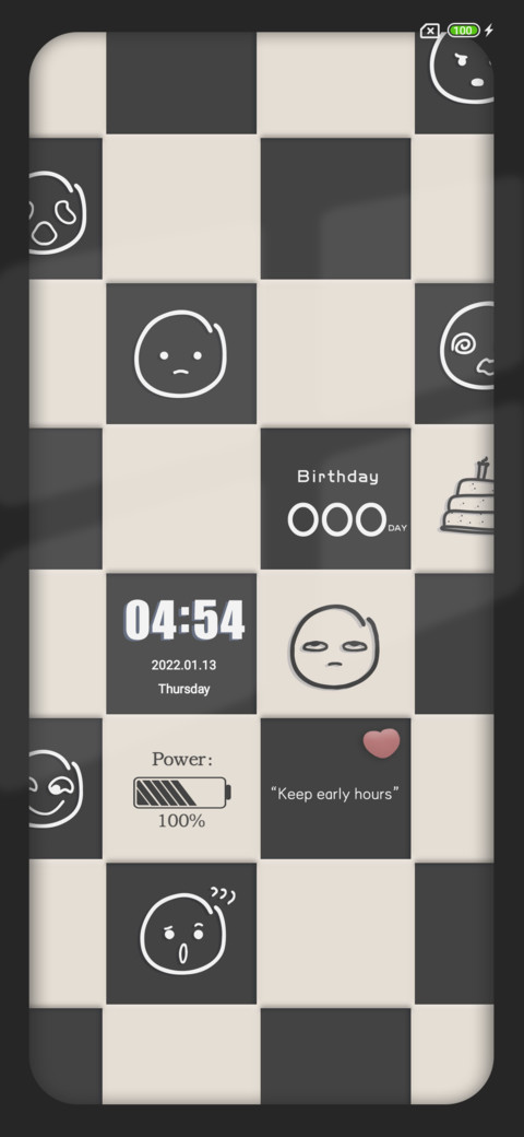 Simple chessboard preview