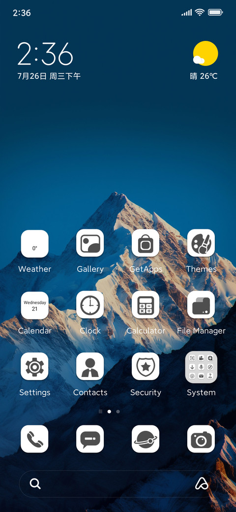 Mountain range preview