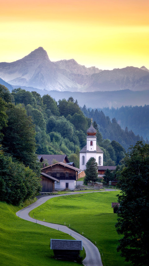 Wamberg in the Bavarian Alps taken in August preview