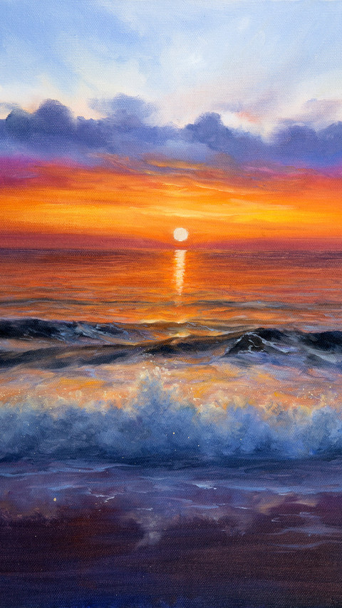 Healing oil painting preview