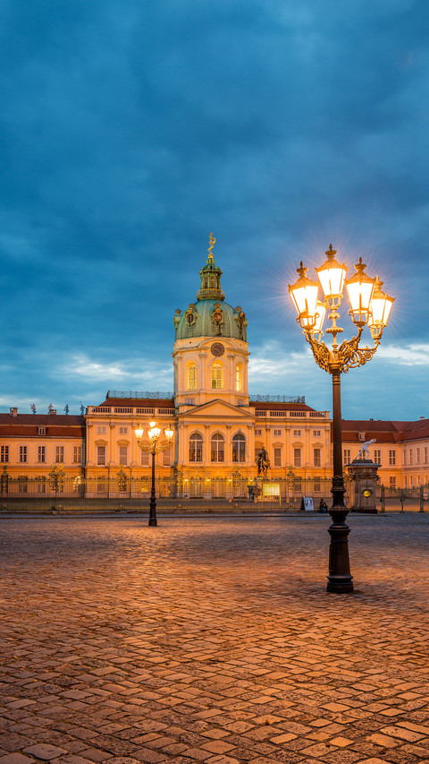 Charlottenburg Palace in Berlin by the late evenin preview
