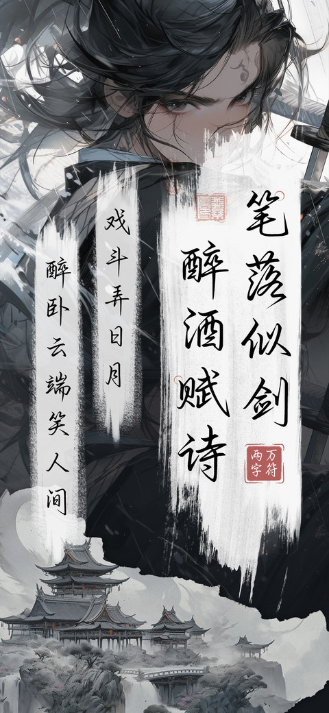 笔落似剑醉酒赋诗 preview