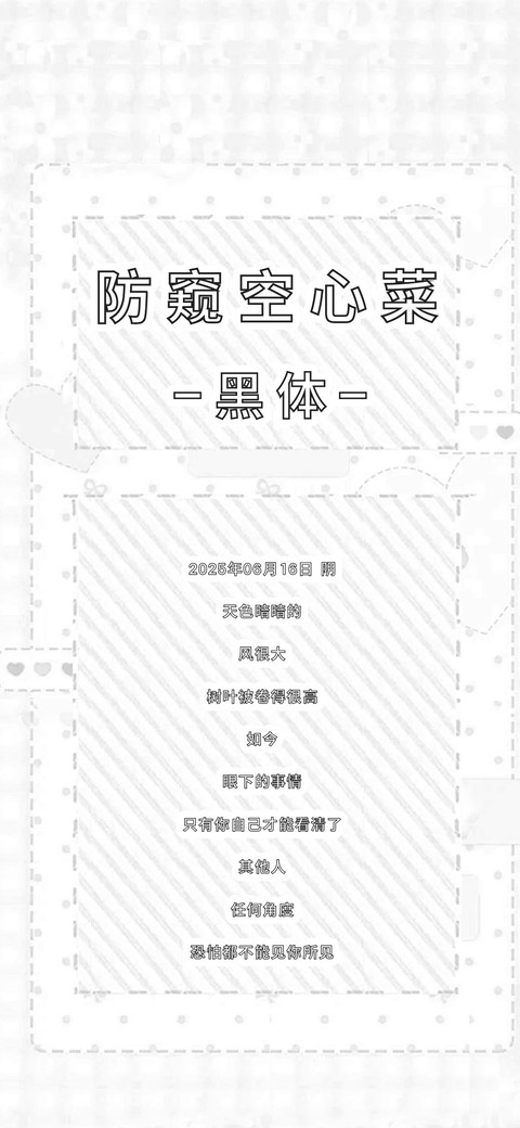 防窥空心菜黑体 preview