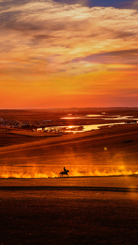 A dreamlike sunset red preview