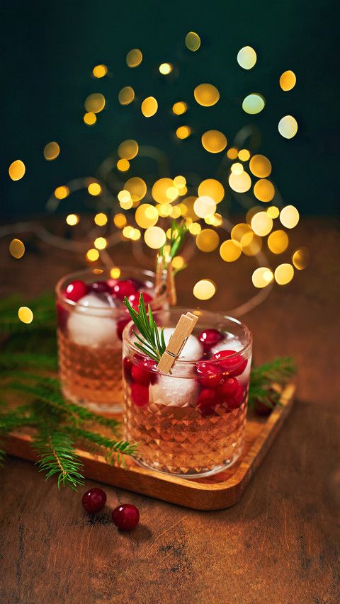Cocktail with Vodka And Cranberries with Ice preview