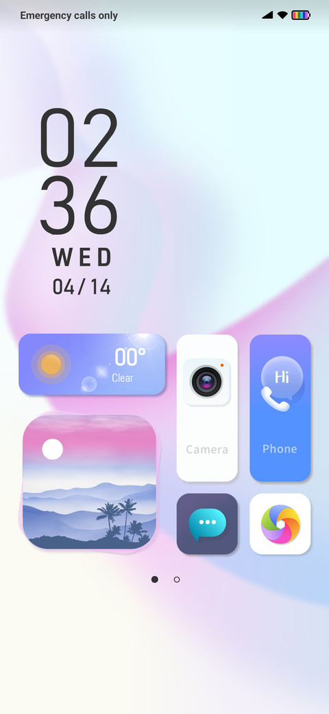 Bubble UI preview