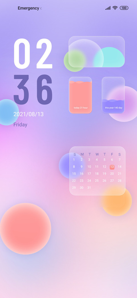 Colorful glass preview