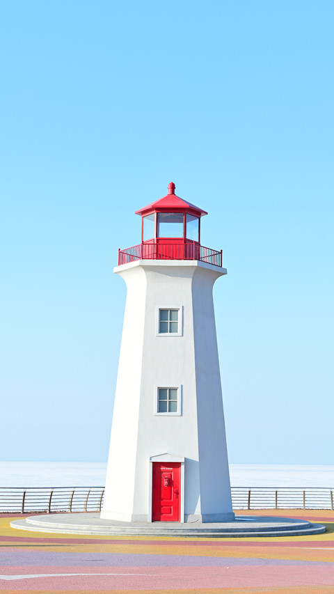The lighthouse is a lifesaving coordinate on the sea preview
