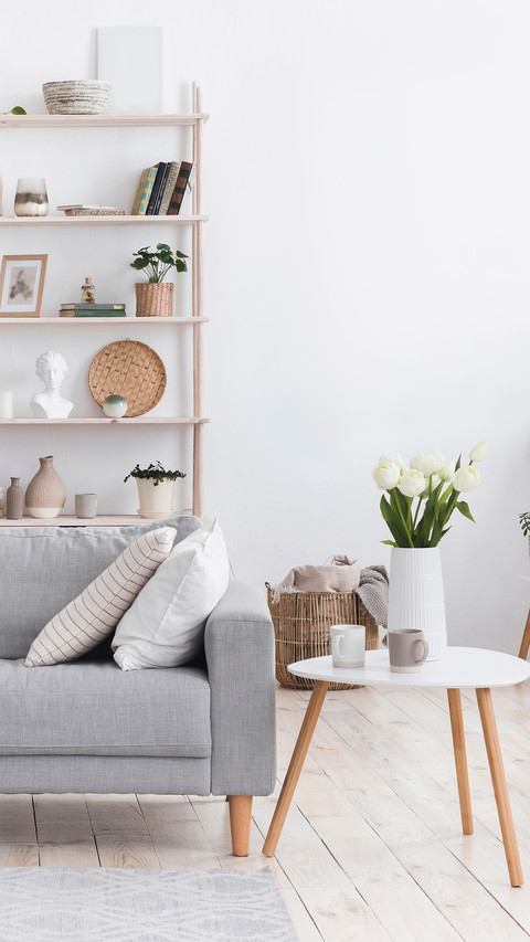 Put some green plants in the living room to add a natural at preview