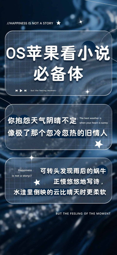 OS苹果看小说必备体 preview
