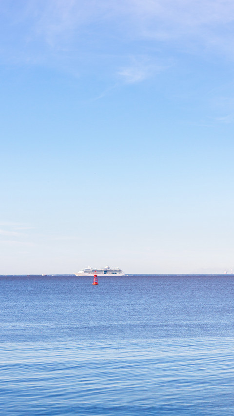 White liner sailing in the Gulf of Finland preview