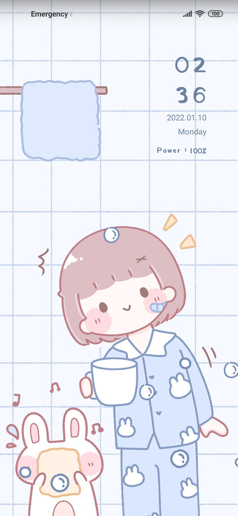 Blue bubble girl preview