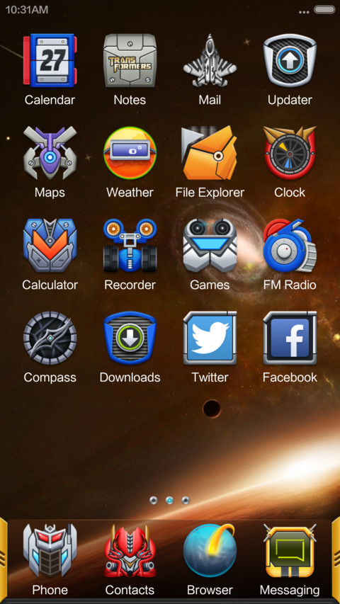 Transformers miui theme