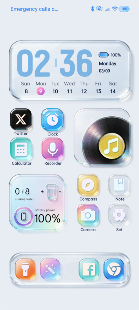 Colorful glass preview