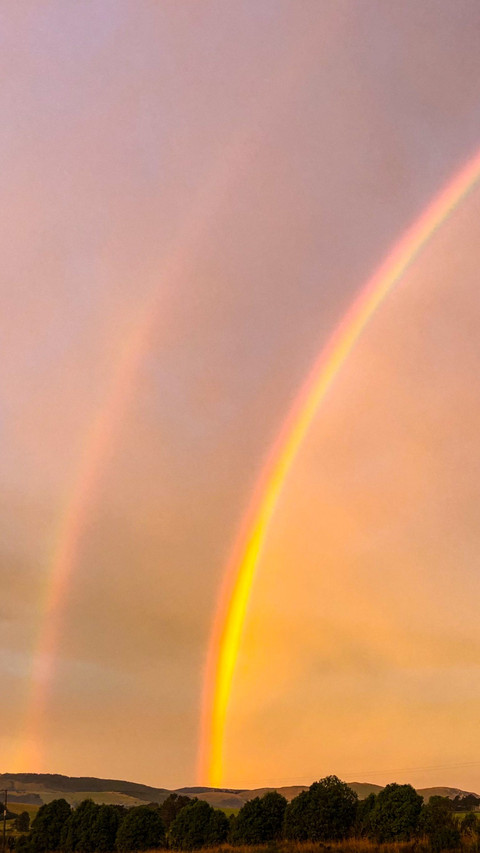 The Beauty of New Zealand's Sunset Rainbow preview