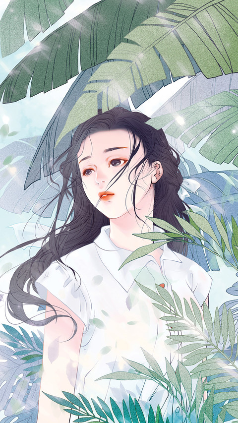 树影中的少女 preview