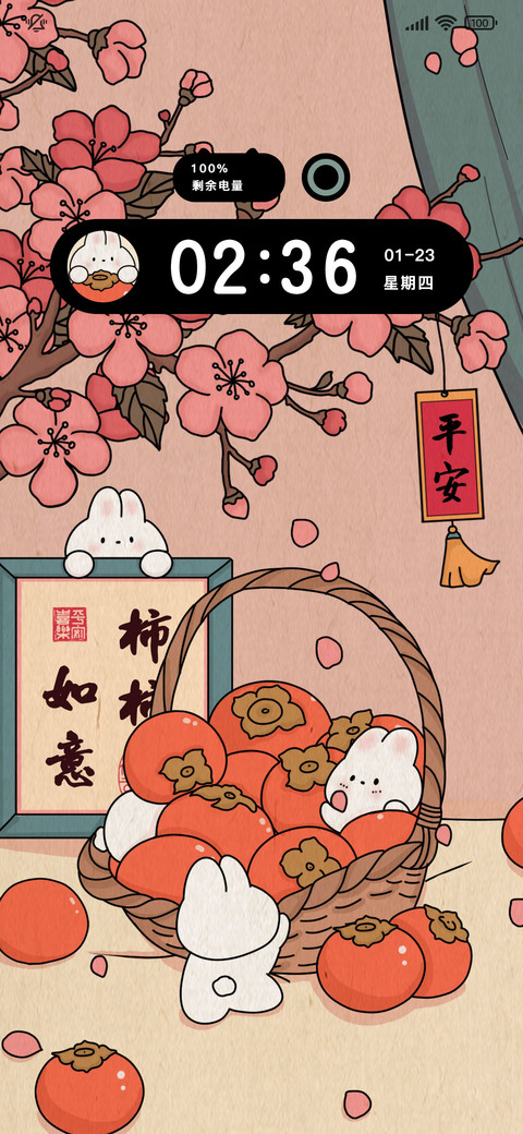 开屏组件 柿柿如意 preview